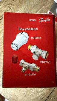 Termostatické hlavice DANFOSS + ventily - 4