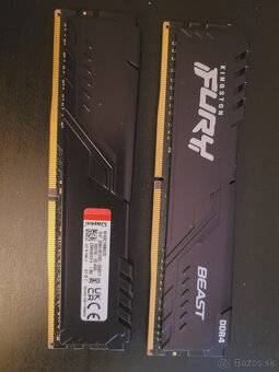Kingston FURY Beast KF436C18BBK2/32, DDR4 + MB + CPU - 4