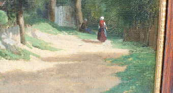 Starý obraz Barbizon sig. a dat. 1865 - 4