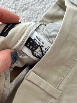 Nadherne bezove nohavice Massimo Dutti, XS - 4