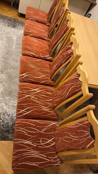 Jedálenský stôl + 6 stoličiek - 4