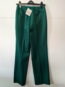 NOVÉ Dámské zelené společenské kalhoty - 4