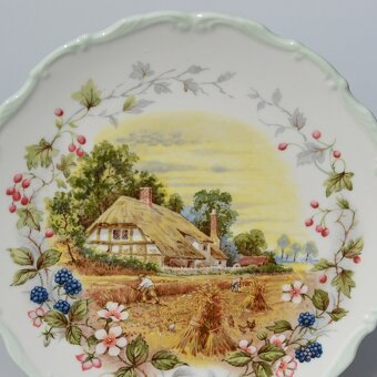 kompletná sada - 4 porcelánové taniere 4 ročné obdobia - 4
