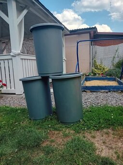50 Litrové plastové vedrá - kvalitný plast - 4