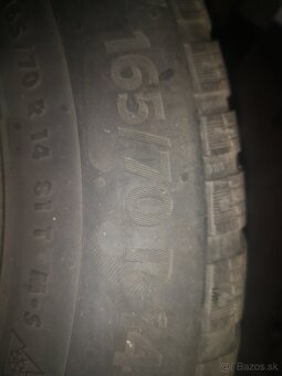 Letné pneumatiky 165/70R14 81T na diskoch Fábia 1 - 4
