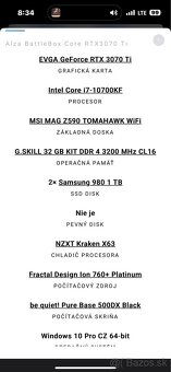 Herný Počítač PC Alza BattleBox Core RTX3070 Ti - 4