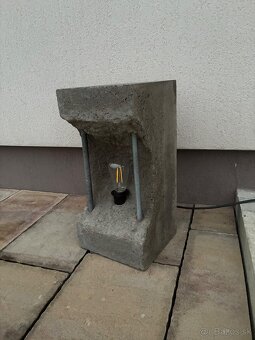 Industriálna masívna betónová lampa - 4