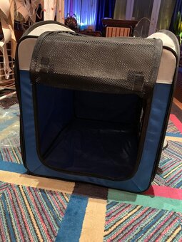 Skladací domček pre psa (mačku) - modrý - 4