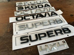 Nápisy Škoda na kufor - Octavia, Superb a 4x4 - 4