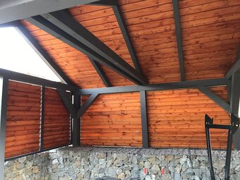 Prístrešky Pergoly Altanky Terasy Drevené Žaluzie - 4