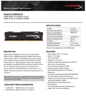 Kingston HyperX FURY 16GB DDR4-2133 (2x 8GB) - 4