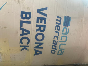 ÚPLNE NOVÝ sprchovy kút štvorcový Verona Black 90/90/185 - 4