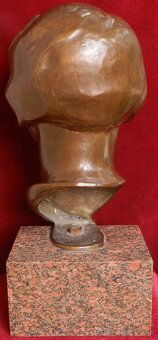 Blažena Borovickova-Podperova-Busta ženy bronz - 4