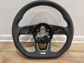 VOLANT KOZENY ZKOSENY PERFOROVANY kožený A4 S4 B9 A5 B9 Q5 - 4