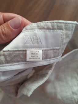 ZARA pánske ľanové kraťasy vel.M - 4