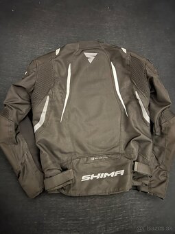 Bunda na moto Shima Mesh Pro čierno-biela - 4