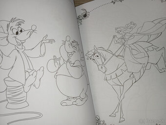 Omáľovanka vymaľovanka Disney princezné nálepky - 4