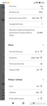 Predám TV Sencor SLE - 4