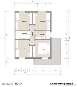Rodinný dom 186m2 (5-izbový), pozemok 393m2, Poprad - Lesopa - 4