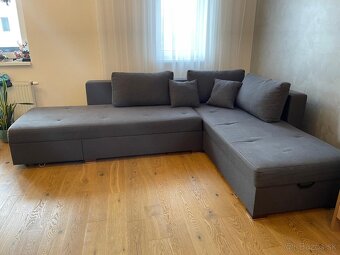 Rohová rozkladacia sedačka - 4