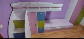 Detská izba- poschodová postel+ vstavaná skrina - 4