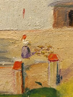 Obraz F. Plas, Statek, olej na plátně 68x98 - 4