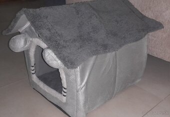 Plyšový domček / búdka pre mačky, psy - 4