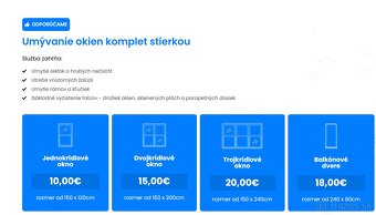 Umývanie okien, výkladov, solárnych panelov, tepovanie FRGI - 4