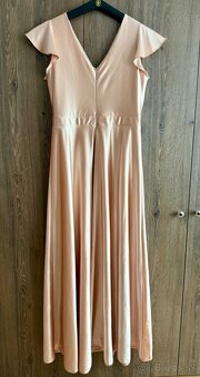 dámske spoločenské zlaté šaty veľ.42 -XXL - 4