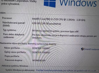 Počítač DELL.Intel i3-2120 2x3,30GHz.4gb ram.250gb HDD - 4