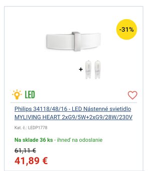 2ks bočných svietidiel Philips My Heart - 4