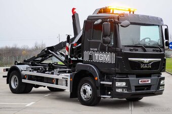 MAN 15.250 NOVÝ HÁKOVÝ NOSIČ KONTAJNEROV + HYDRAULICKÁ RUKA - 4