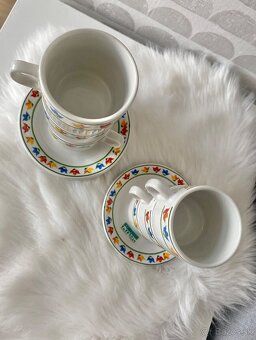Retro taliansky porcelánový espresso set Tognana - 4