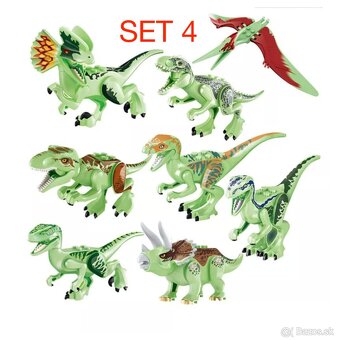 Rôzne dinosaury (8ks) typ lego - nové, nehrané - 4