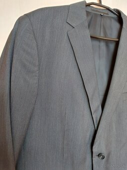 Pánsky oblek Antracit prúžok - 4