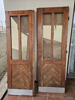 Drevené vchodové dvere -dvojkrídlové - 4
