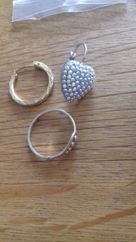 Náušnice striebro, chirurgická ocel NOVÉ - 4