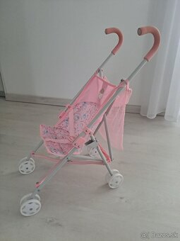Kočík pre bábiky + oblecenie - 4