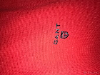 GANT originál Red pánske tricko dlhy rukav L/XL - 4
