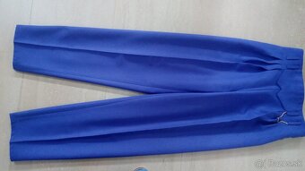 Elegantné nohavice - vysoký pás - 4