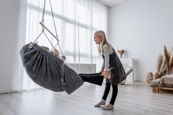 Hojdačka, zavesne kreslo, kolíska na uspavanie detí, kidvak - 4