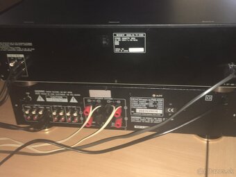 Sony TC-K390 tape deck a Denon zosilovač - 4