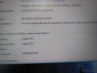 predám notebook FUJITSU LIFEBOOK A537 , WINDOWS 7 - 4