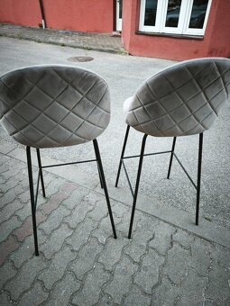 2 barové stoličky - 4