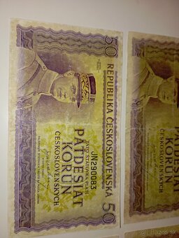 BANKOVKY 50 KČS 1945, LONDÝNSKÁ EMISE, VŠE NEPERFOROVANÉ - 4