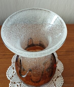 Sklenená váza - Pavel Ježek 1976-Škrdlovice - 4