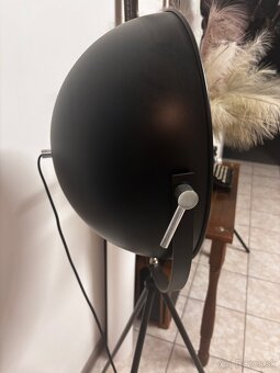 Stojaca lampa čierno zlatá - 4