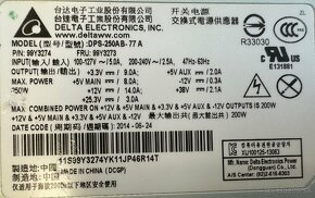 Predám napájací zdroj Delta DPS 250AB 77A 250W - 4