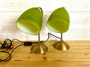 Mosazné párové stolní lampy - 4