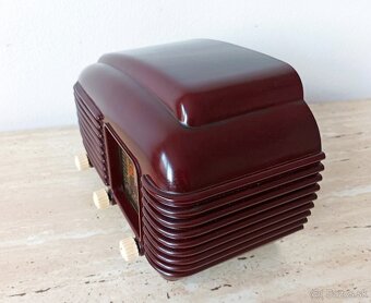 Art Deco starožitné rádio Talisman, krásný stav, plně funkčn - 4